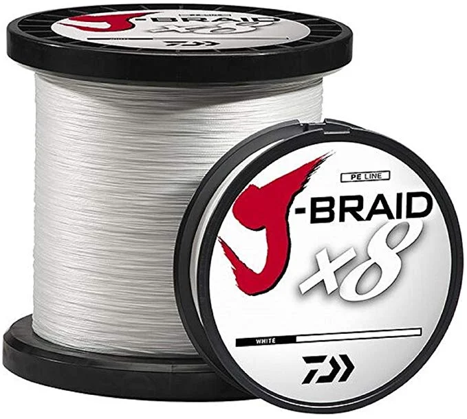 Fishing Line That Glows In The Dark-DAIWA J-BRAID X8 3000M WHITE 150LB