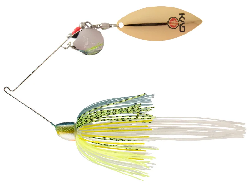 Fluorocarbon Fishing Line-Strike King KVD Finesse Willow Colorado Spinnerbait