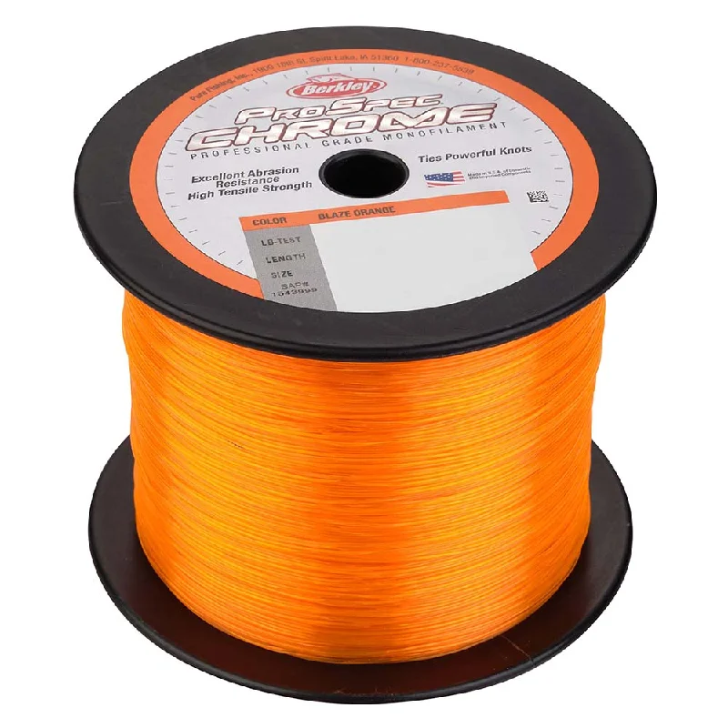 Best Fishing Line For Beginners-Berkley ProSpec Chrome Blaze Orange Monofilament - 20 lb - 1000 yds - PSC1B20-80