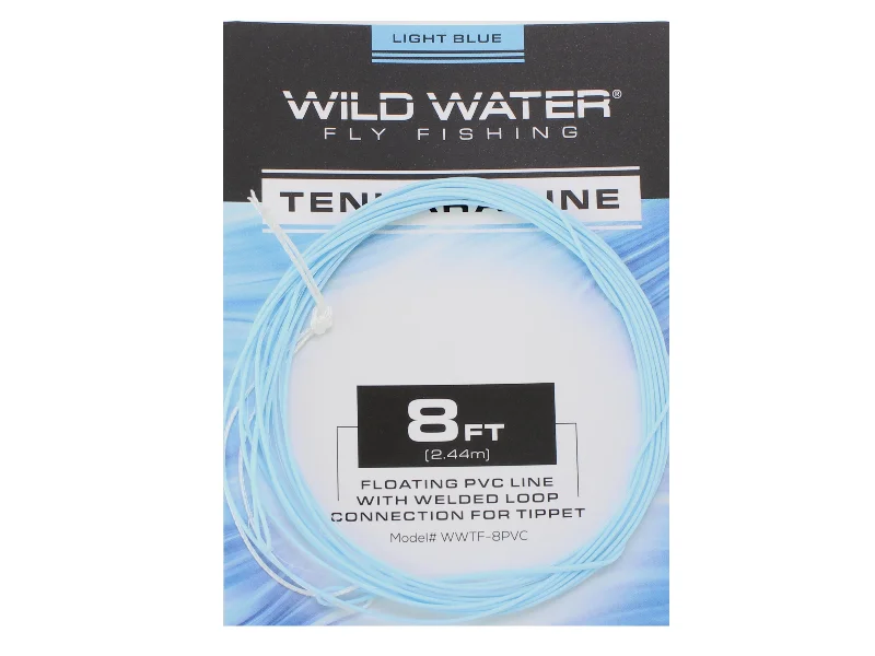 Fishing Line With Low Memory-Wild Water Fly Fishing 8ft Blue PVC Tenkara Line