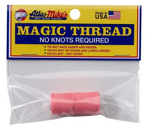 Fishing Line For Striped Bass-Atlas Mike's Magic Thread Pink 100 ft. 66015