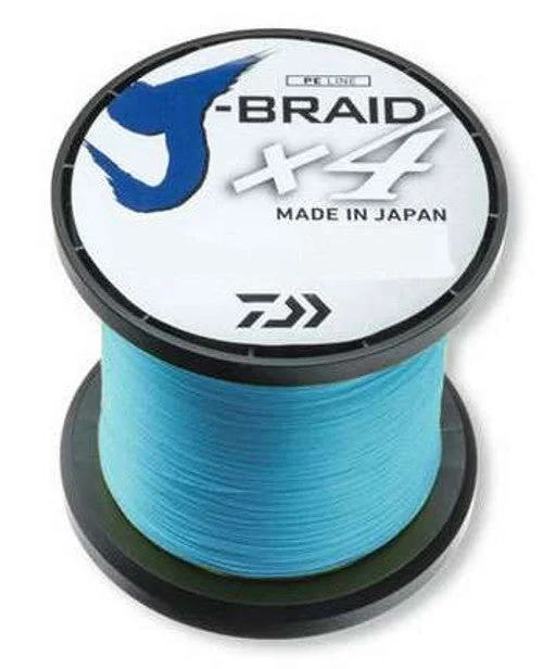 Best Fishing Line For Kids-Daiwa J-Braid X4 Island Blue Line - 3000yds 80lb Test