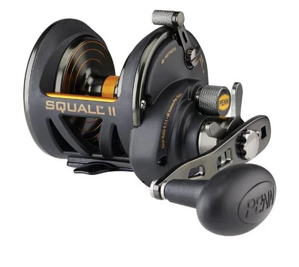 Best Fishing Reel For Walleye-Penn Squall II 25 Narrow Star Drag Left Hand