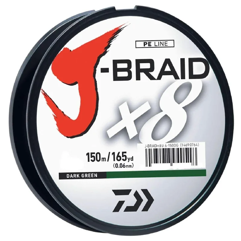 Fishing Line For Crappie-Daiwa J-Braid X8 165 yd Spools