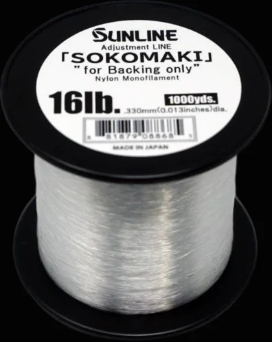 Fishing Line For Panfish-Sokomaki Backing Line 1000yd 16lb