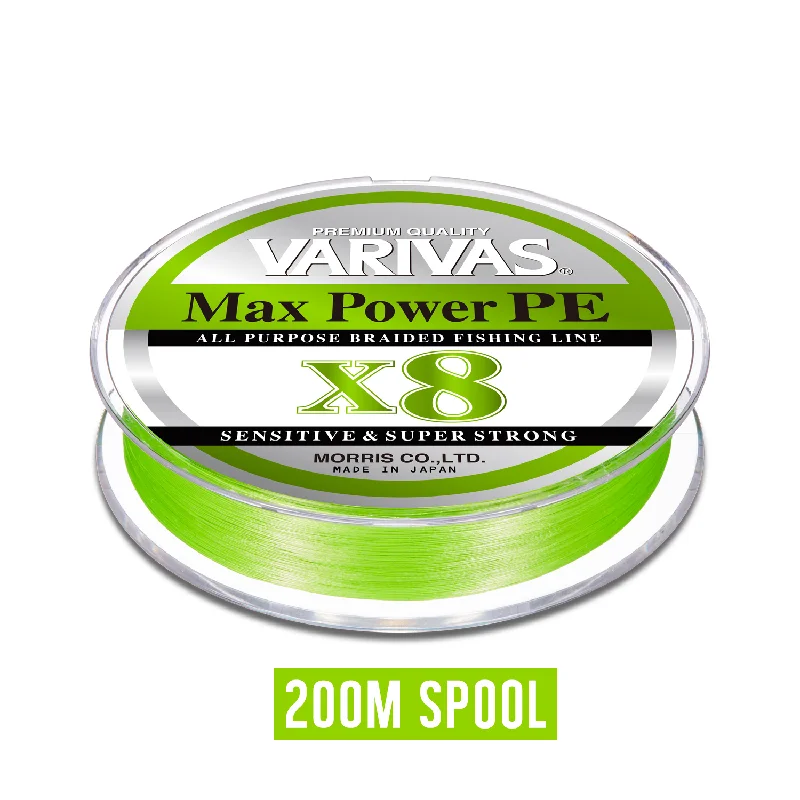 Fishing Line That Won't Fray-Varivas Max Power PE X8 200m Spools