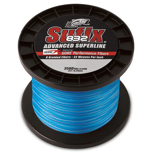 Best Fishing Line For Experts-Sufix® 832® Advanced Superline® Bulk 3500 Yards Sunrise and Coastal Camo