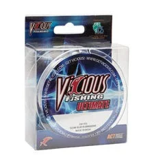 Braided Fishing Line-Vicious Ultimate Clear/Blue Mono 330yd 30lb