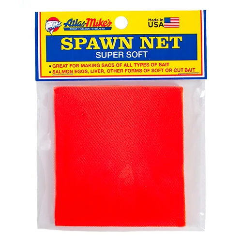 Best Fishing Line For Topwater Fishing-Atlas Mike's Spawn Netting 3" x 3" Orange Qty 60