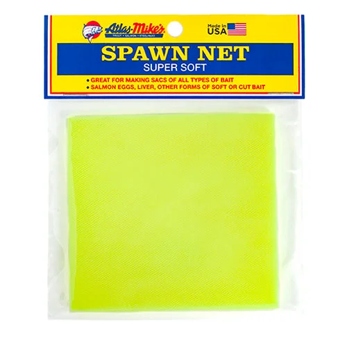 Fishing Line For Tilapia-Atlas Mike's Spawn Netting 4" x 4" Chartreuse Qty 60