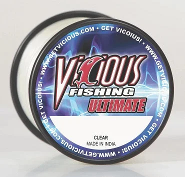 Monofilament Fishing Line-Vicious Ultimate Clear Mono 1250yds 12lb