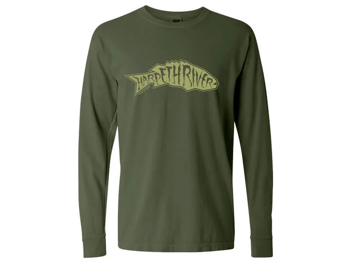 Fishing Line That Won’t Tangle-Harpeth River Outfitters Smallmouth Long Sleeve T-Shirt