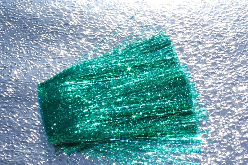 Fishing Line For Bluegill-Purple Taco 4" Bandaboo Cut Material Green Holo 094-4B