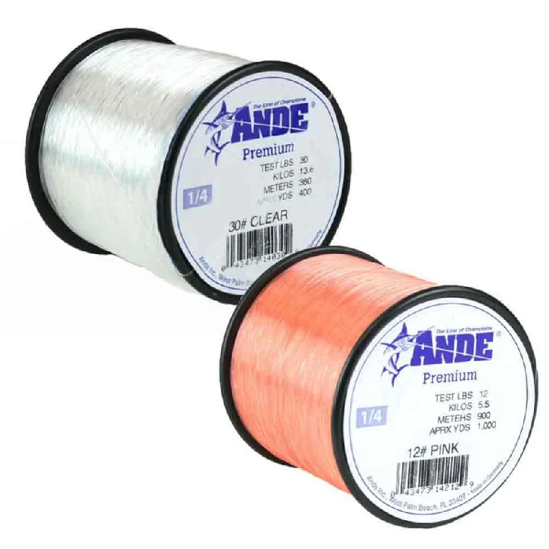 Tangle Free Fishing Line-Ande 1/4lb Spool Premium Monofilament Line