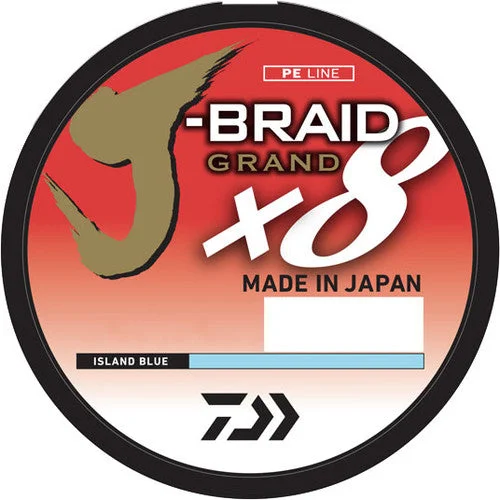 Best Fishing Line For Seniors-Daiwa J-Braid Grand Bulk Spool - Island Blue - 10lb