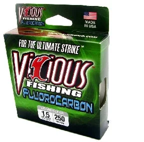 Fishing Line For Saltwater-Vicious Fluorocarbon Clear Line 250yd 6lb