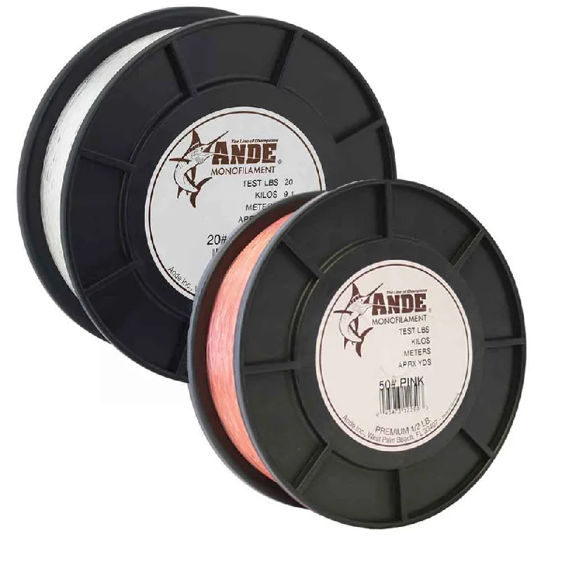 High Abrasion Resistance Fishing Line-Ande 1/2lb Spool Premium Monofilament Line