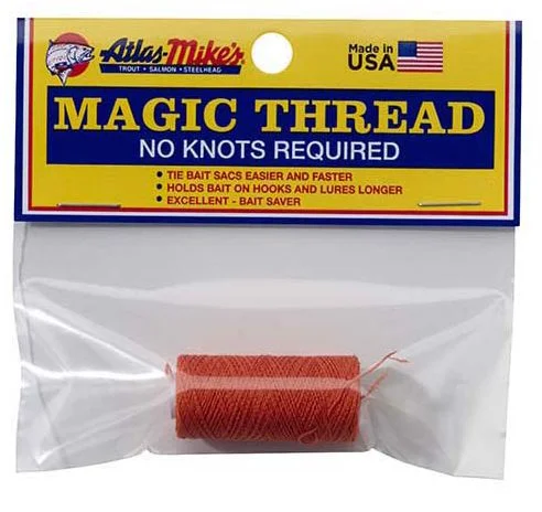 Fishing Line For Panfish-Atlas Mike's Magic Thread Orange 100 ft.