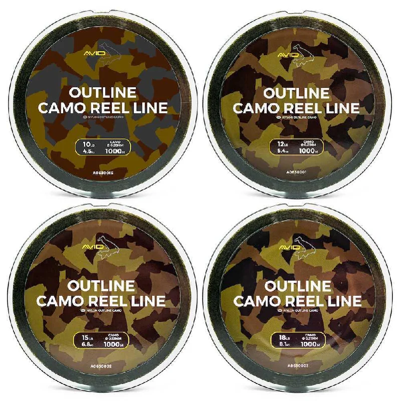 Fishing Line For Crappie-Avid Outline Camo Reel Line