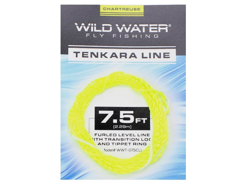 Best Fishing Line For Ice Fishing-Wild Water Fly Fishing 7.5ft Chartreuse Furled Level Tenkara Line