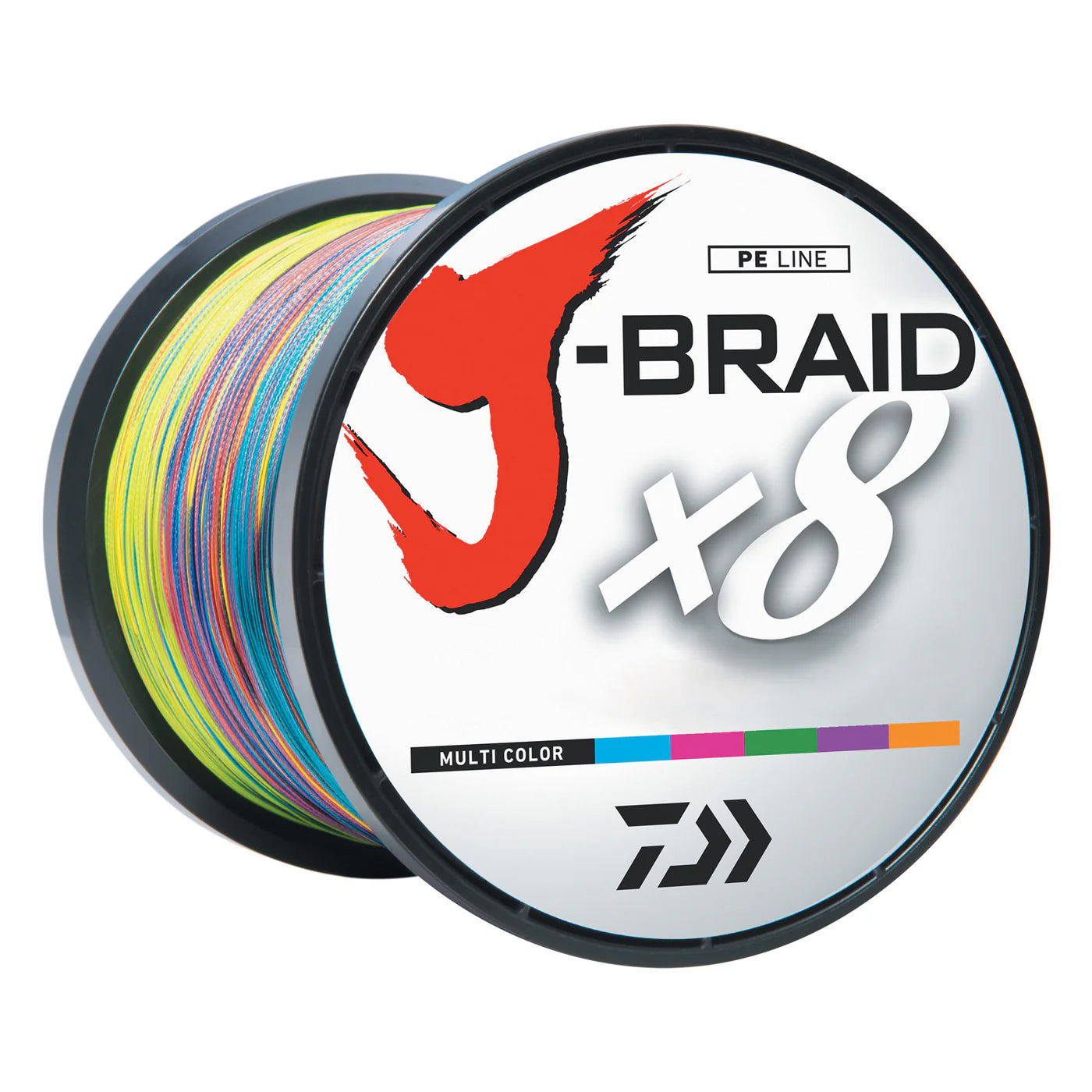 Floating Fishing Line-Daiwa J-Braid x8 Grand 50lb. 3000Y - Multi Color.