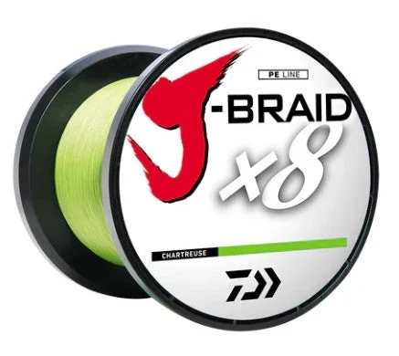 Fishing Line That Is Extra Thick-Daiwa J-Braid x8 Grand 50lb. 3000Y – Chartreuse.