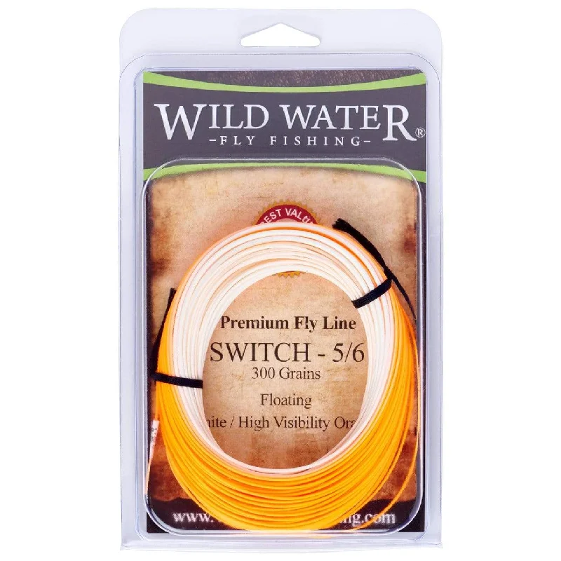 Premium Fishing Line-Wild Water Fly Fishing 5/6F Switch Line, 300 grains