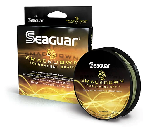 Best Fishing Line For Ultra-Light Fishing-Seaguar Smackdown Braided Line Green - 150 yds