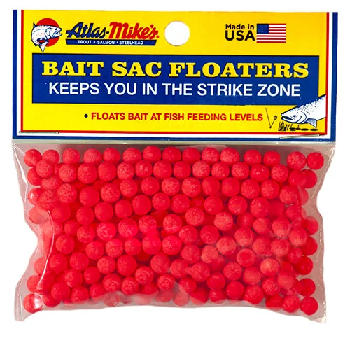 Fishing Line For Grouper-Atlas Mike's Spawn Sac Floaters Red Qty 300