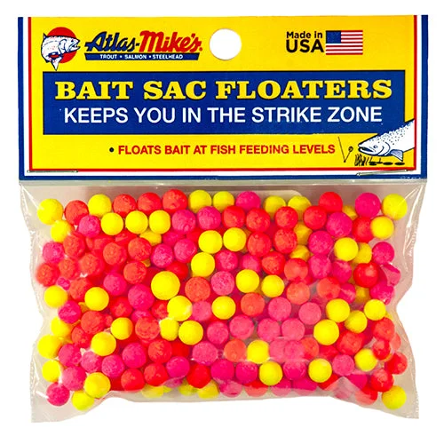 Fishing Line For Snapper-Atlas Mike's Spawn Sac Floaters Assorted Qty 300