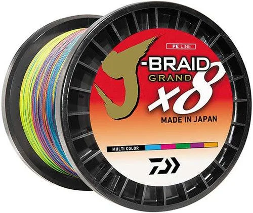 Best Fishing Line For Women-Daiwa J-Braid x8 Grand Braided Line - Multi-Color - 65lb - 3300yds