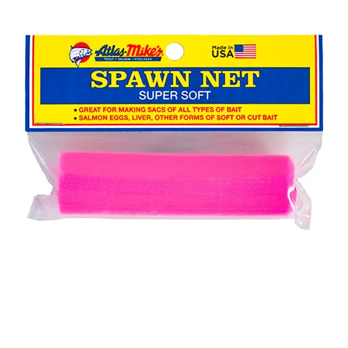 Best Fishing Line For Spinnerbaits-Atlas Mike's Spawn Netting 3" x 16" Roll Pink