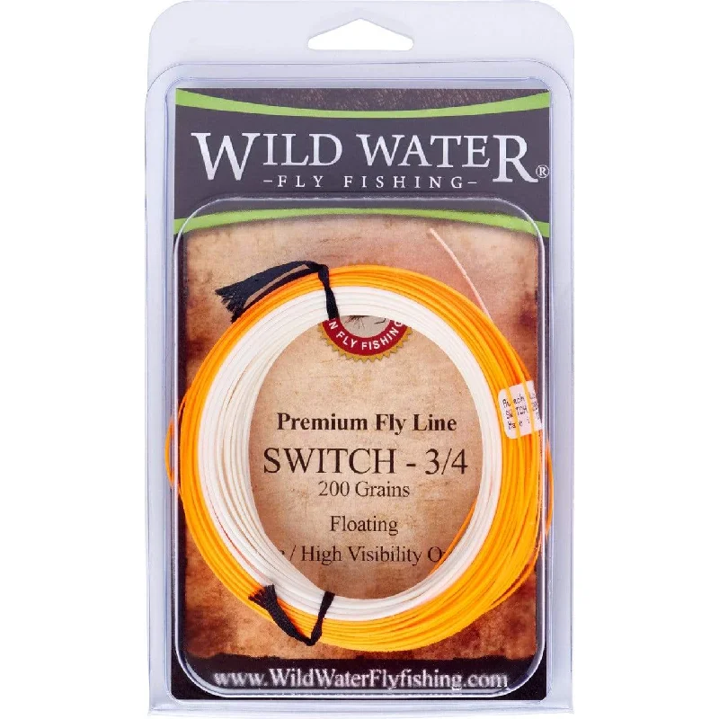 Fishing Line For Deep Sea Fishing-Wild Water Fly Fishing 3/4F Switch Line, 200 grains