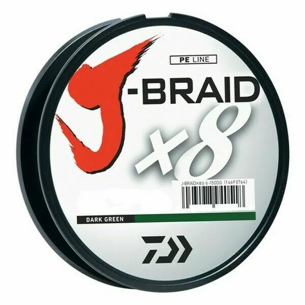 Fishing Line For Muskie-Daiwa J-Braid X8 330 yd Spools