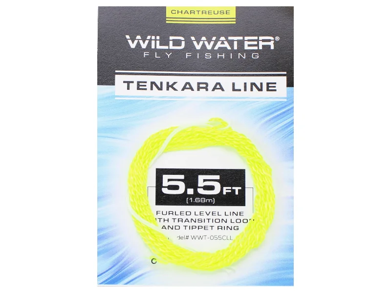 Fishing Line That Is Easy To Cast-Wild Water Fly Fishing 5.5ft Chartreuse Furled Level Tenkara Line