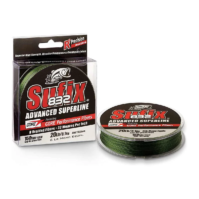 Best Fishing Line For Heavy Duty Fishing-Sufix 832 Braided Line Lo-Vis Green