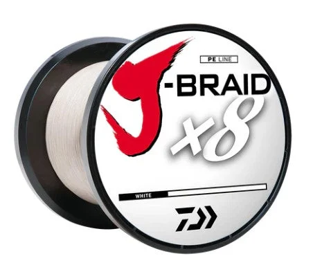 Fishing Line With Camouflage Color-Daiwa J-Braid x8 Grand 120lb. 3000Y – White.