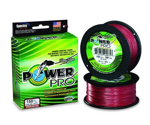 Fishing Line That Won’t Stretch-PowerPro Braided Spectra Fiber Fishing Line Vermilion Red 3000 Yards