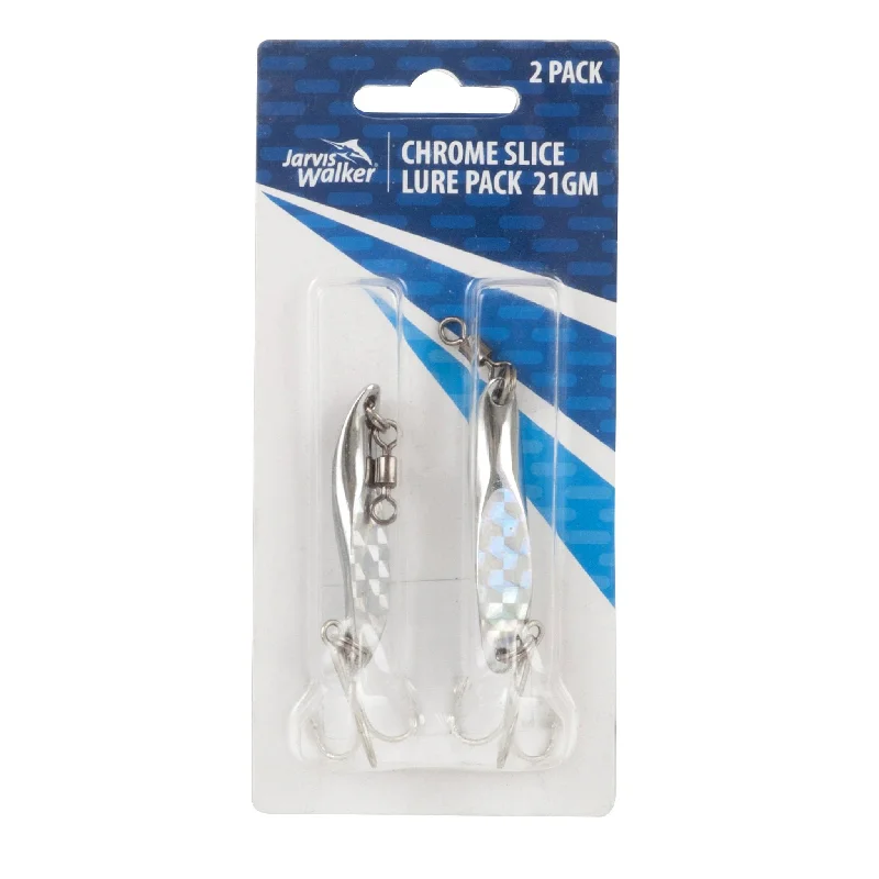 Minnow Fishing Lures-Jarvis Walker Chrome Slice Lures