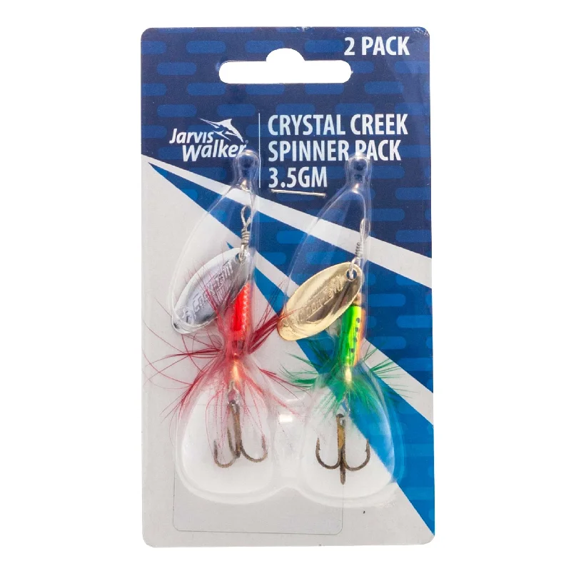 Artificial Worm Fishing Lures-Jarvis Walker Crystal Creek Spinner Lures