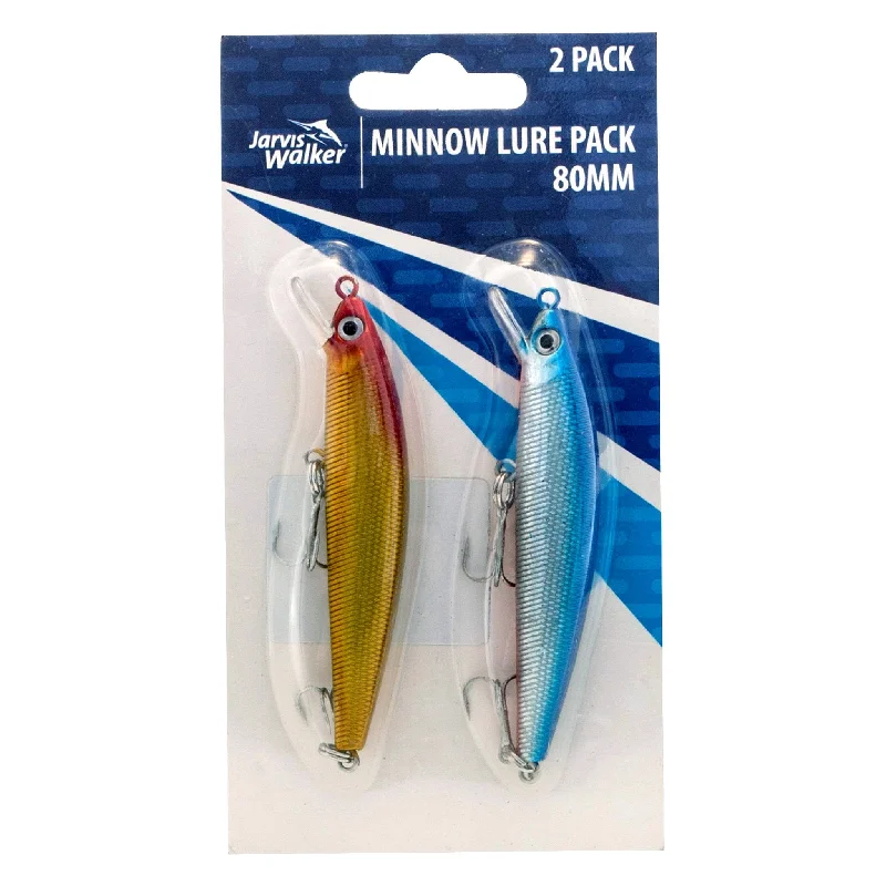 UV Reflective Fishing Lures-Jarvis Walker Minnow Lure Packs