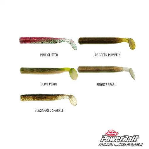 Realistic Action Fishing Lures-Lure Berkley PowerBait T Tail Minnow