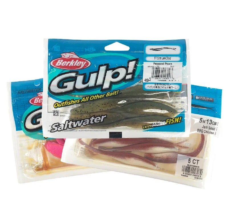 Best Fishing Lures For Shore Fishing-Berkley Gulp Flathead Soft Plastics Pack