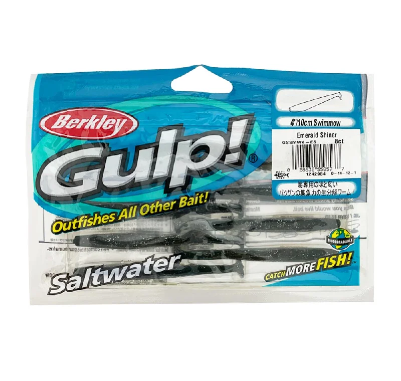 Tuna Fishing Lures-Berkley Gulp Swimmow 4" Soft Plastics