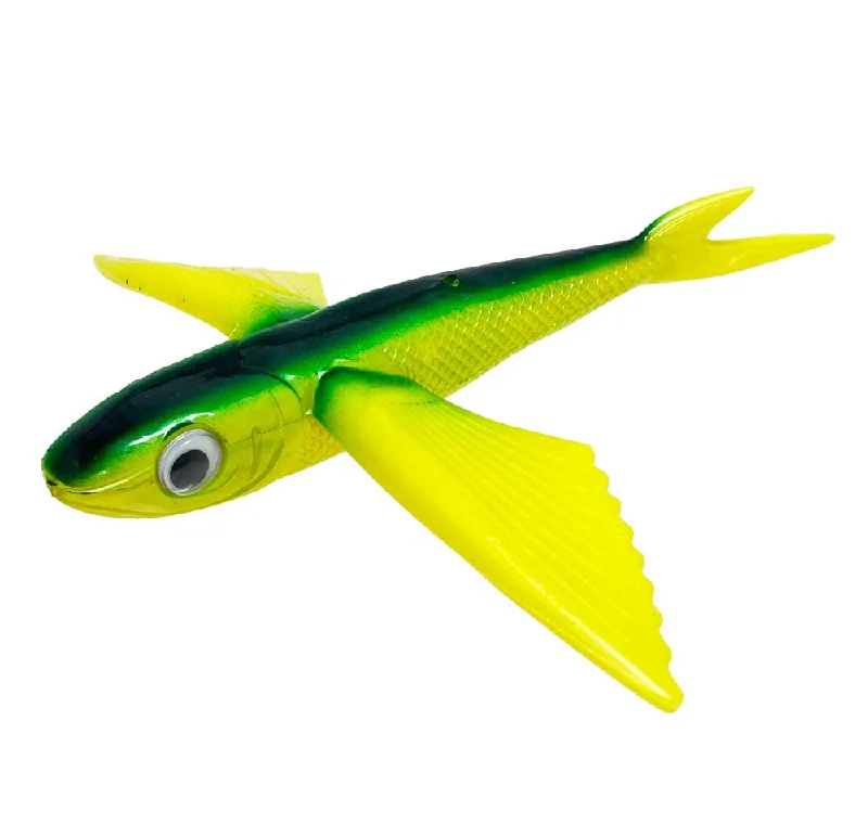 Scented Fishing Lures-Buku Flying Fish Teaser Green