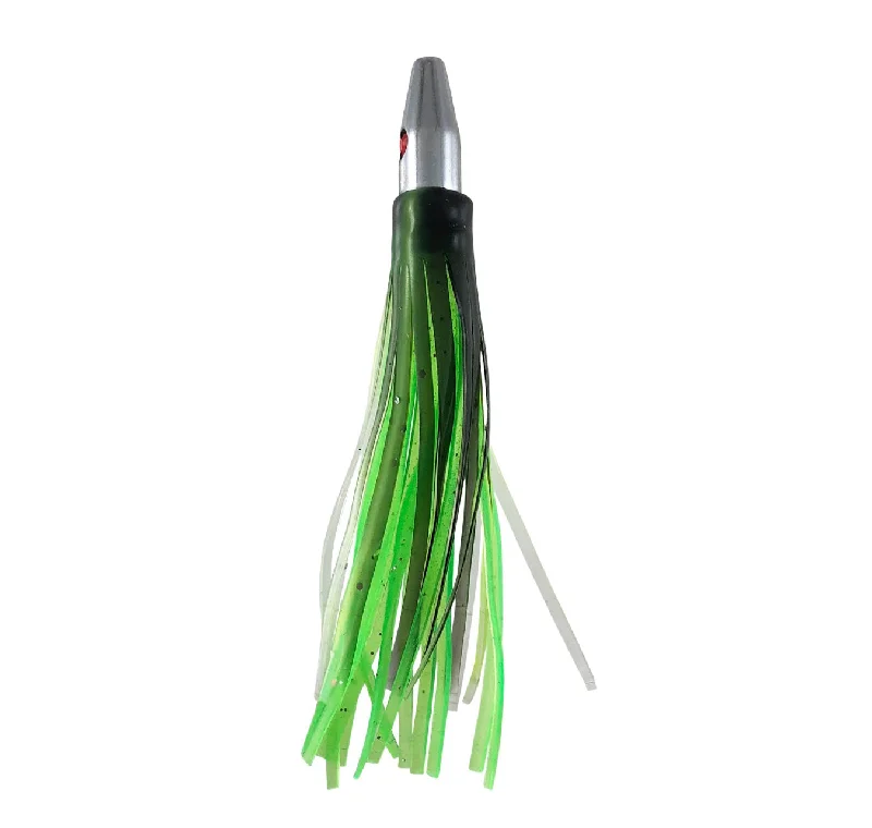 Floating Minnow Fishing Lures-Buku Metal Head 4" Skirted Lure Col Mouldy