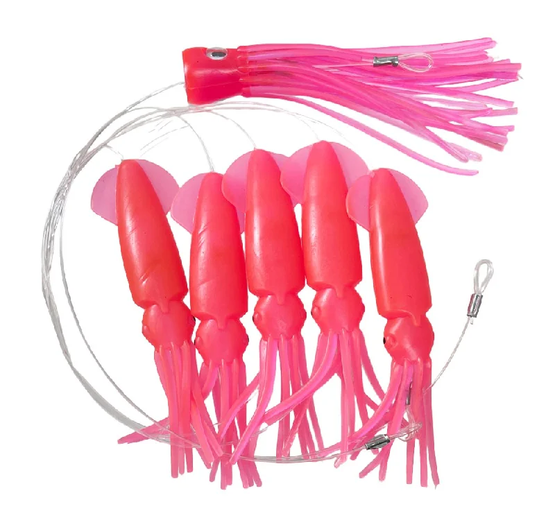 Floating Minnow Fishing Lures-Buku Teaser + Daisy Chain 12" Squid with Pusher