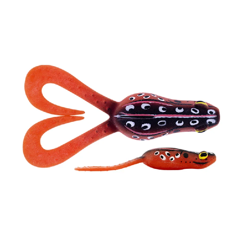 Best Fishing Lures For High Pressure Fish-Daiwa Bait Junkie 4.3" Kikker Curly Soft Platics