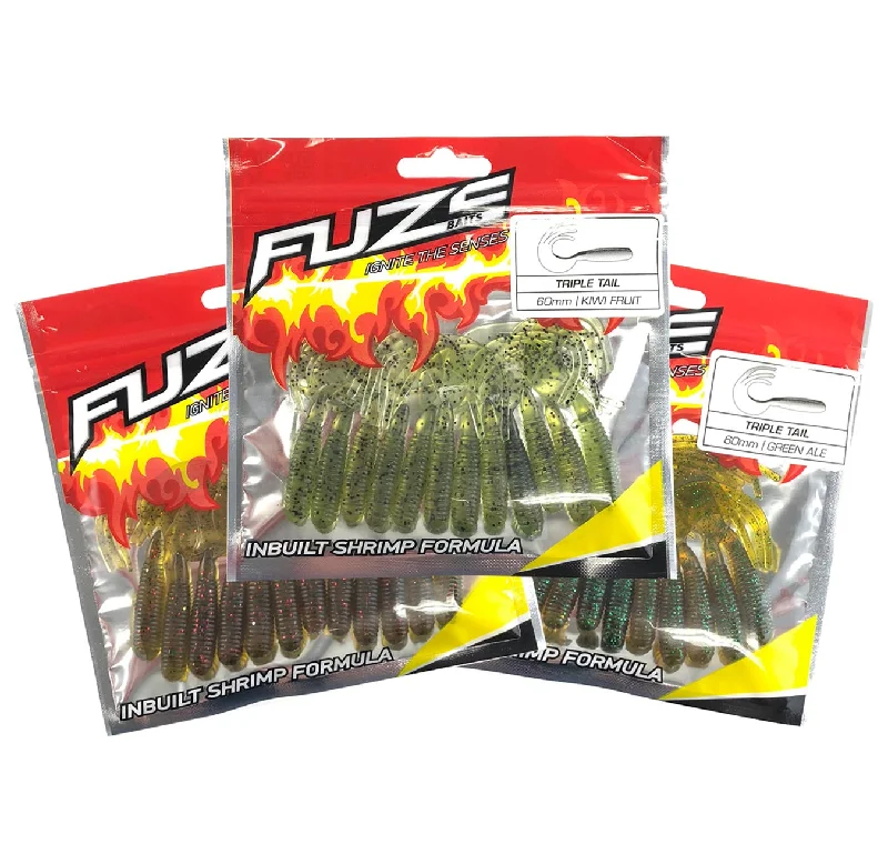 Best Fishing Lures For Boat Fishing-Fuze Bream Soft Plastics Pack