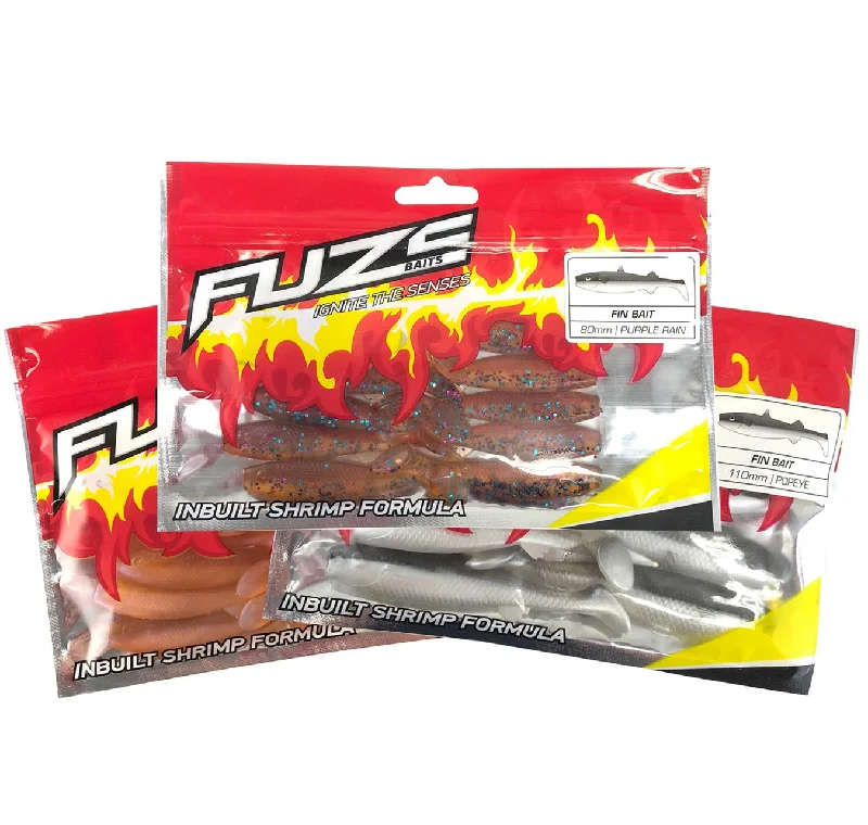 Best Fishing Lures For Bank Fishing-Fuze Flathead Soft Plastics Pack